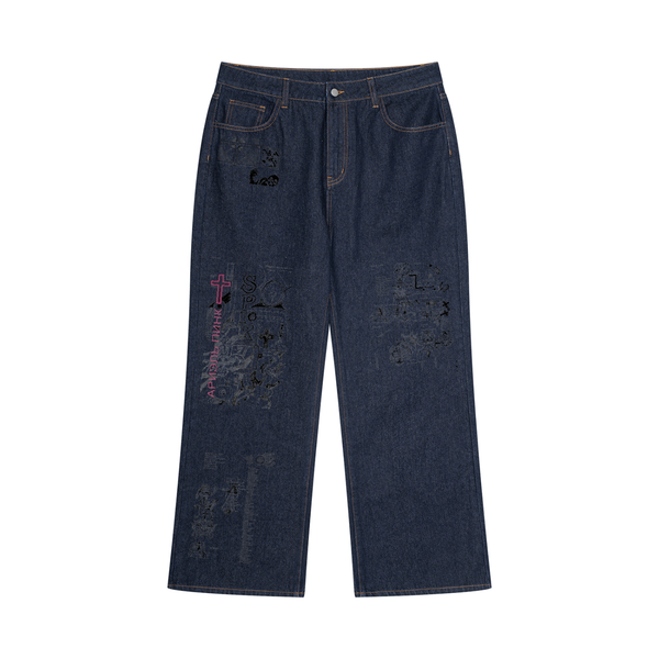 Time to Live Vintage Wash Denim Jeans