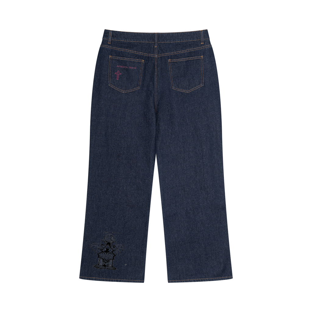Time to Live Vintage Wash Denim Jeans