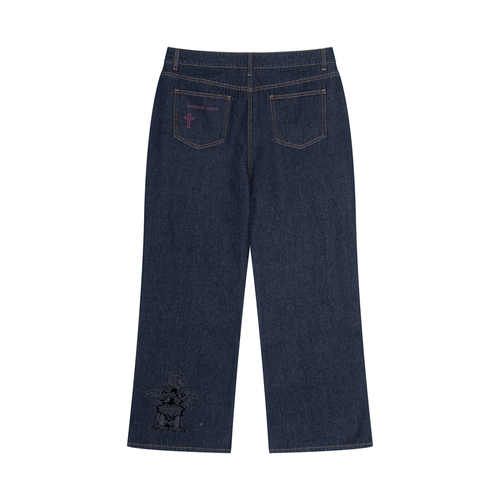 Time to Live Vintage Wash Denim Jeans
